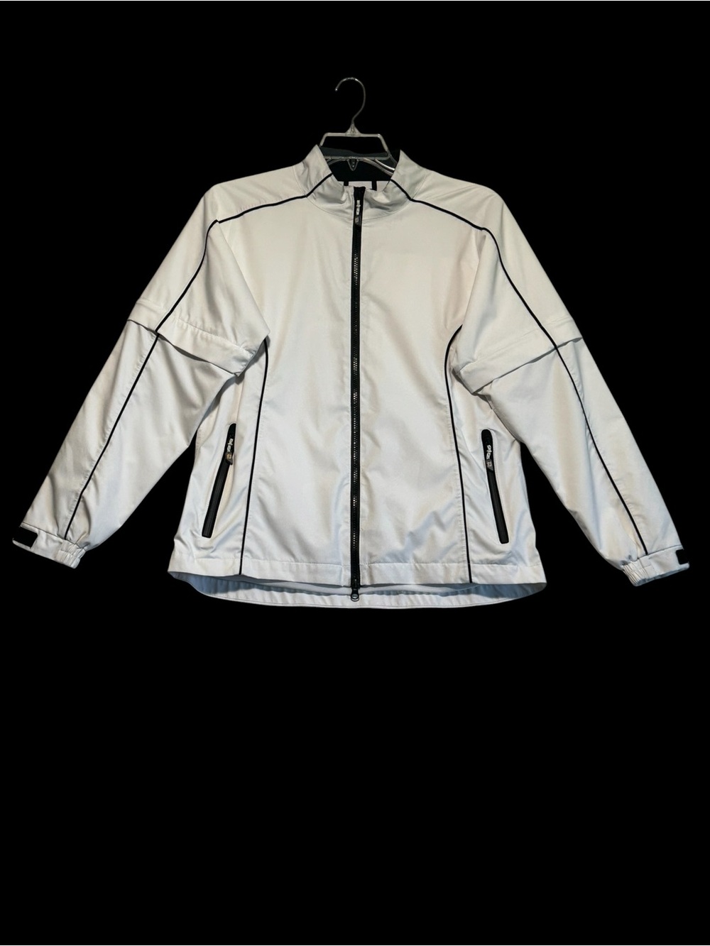 FootJoy Women’s DryJoys Convertible Golf Rain Jacket White Medium